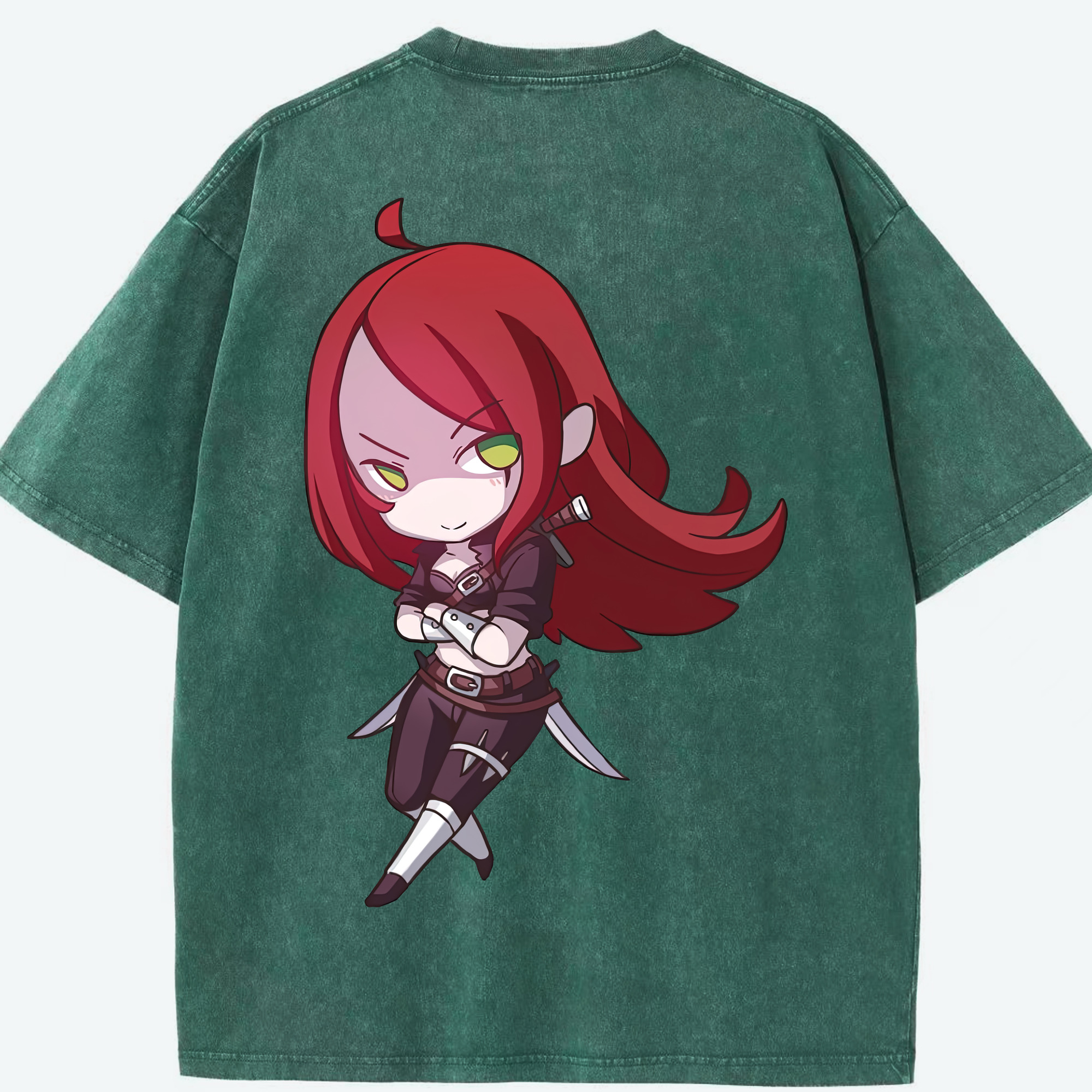 リーグ・オブ・レジェンド League of Legends LOL 綿100% ヴィンテージ風 半袖Tシャツ（背面プリント）